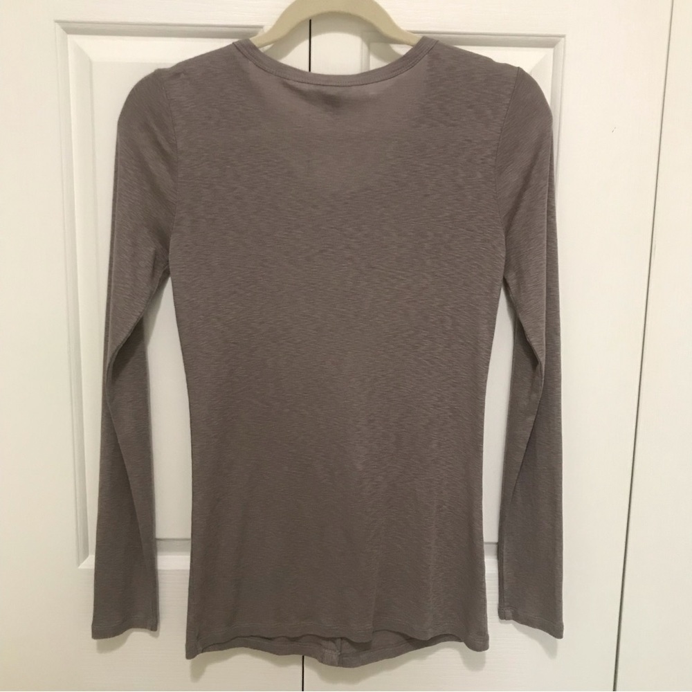 Vintage Ann Taylor Taupe Ruffle Button Cardigan Sweater XS - Picture 6 of 15